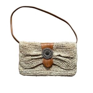 Tommy Bahama Cream and Tan Shoulder Bag